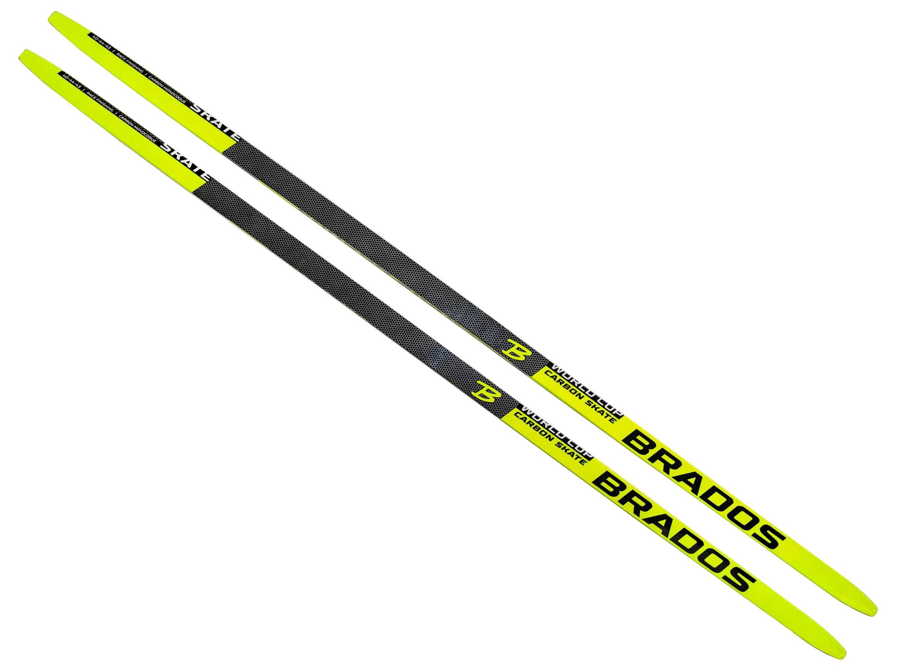 Беговые лыжи STC Brados Carbon Skate Yellow 2023 GT7200 Фото Беговые лыжи STC Brados Carbon Skate Yellow 2023 GT7200 со склада магазина Спортев