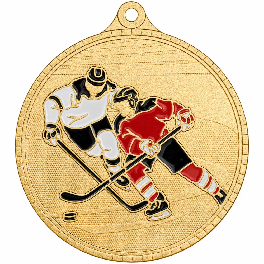 Фото Медаль MZP 619-55/G хоккей (D-55мм, s-2 мм) со склада магазина Спортев