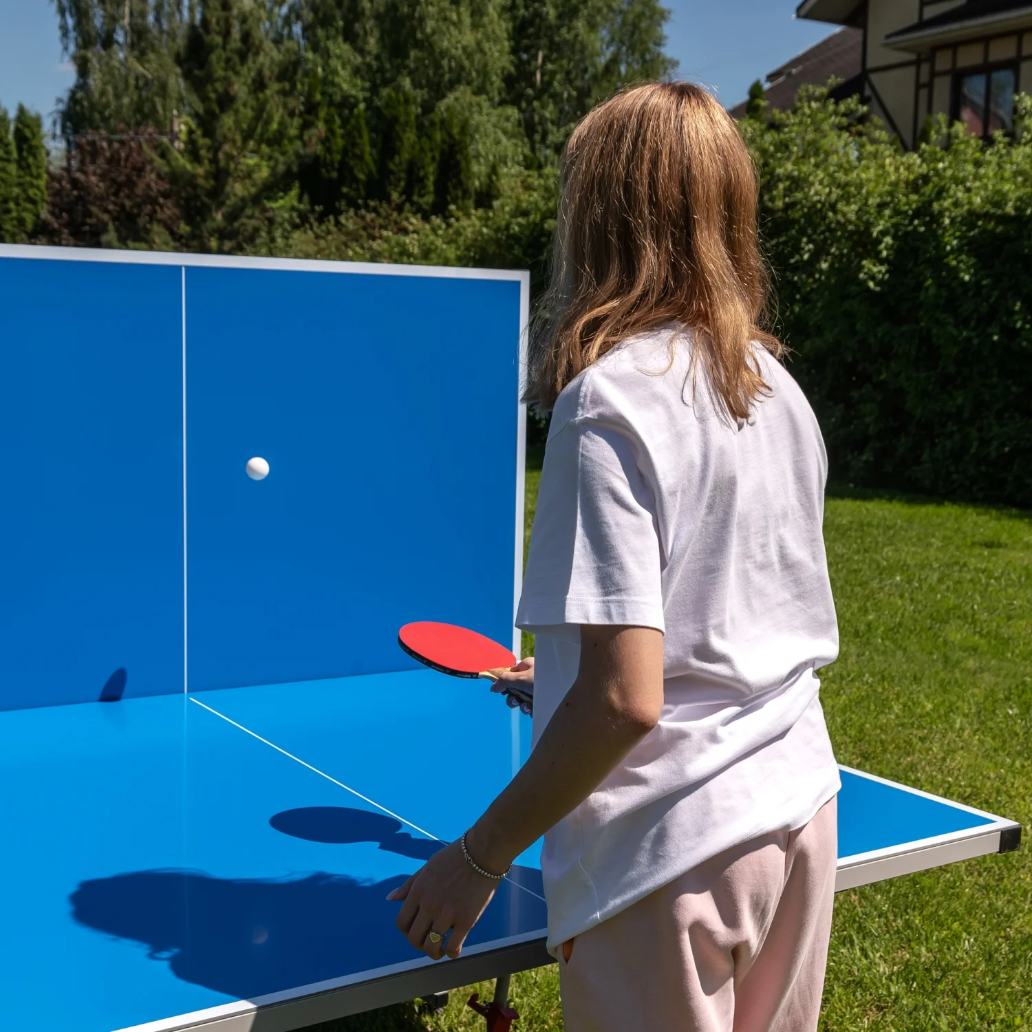 Фото Теннисный стол DFC TORNADO, 4 мм, синий, с сеткой S600B со склада магазина Спортев