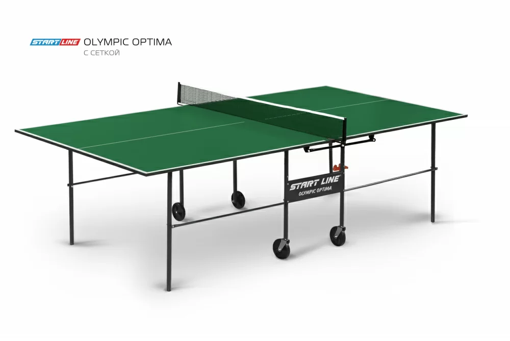 Фото Теннисный стол Start Line Olympic Optima green со склада магазина СпортЕВ