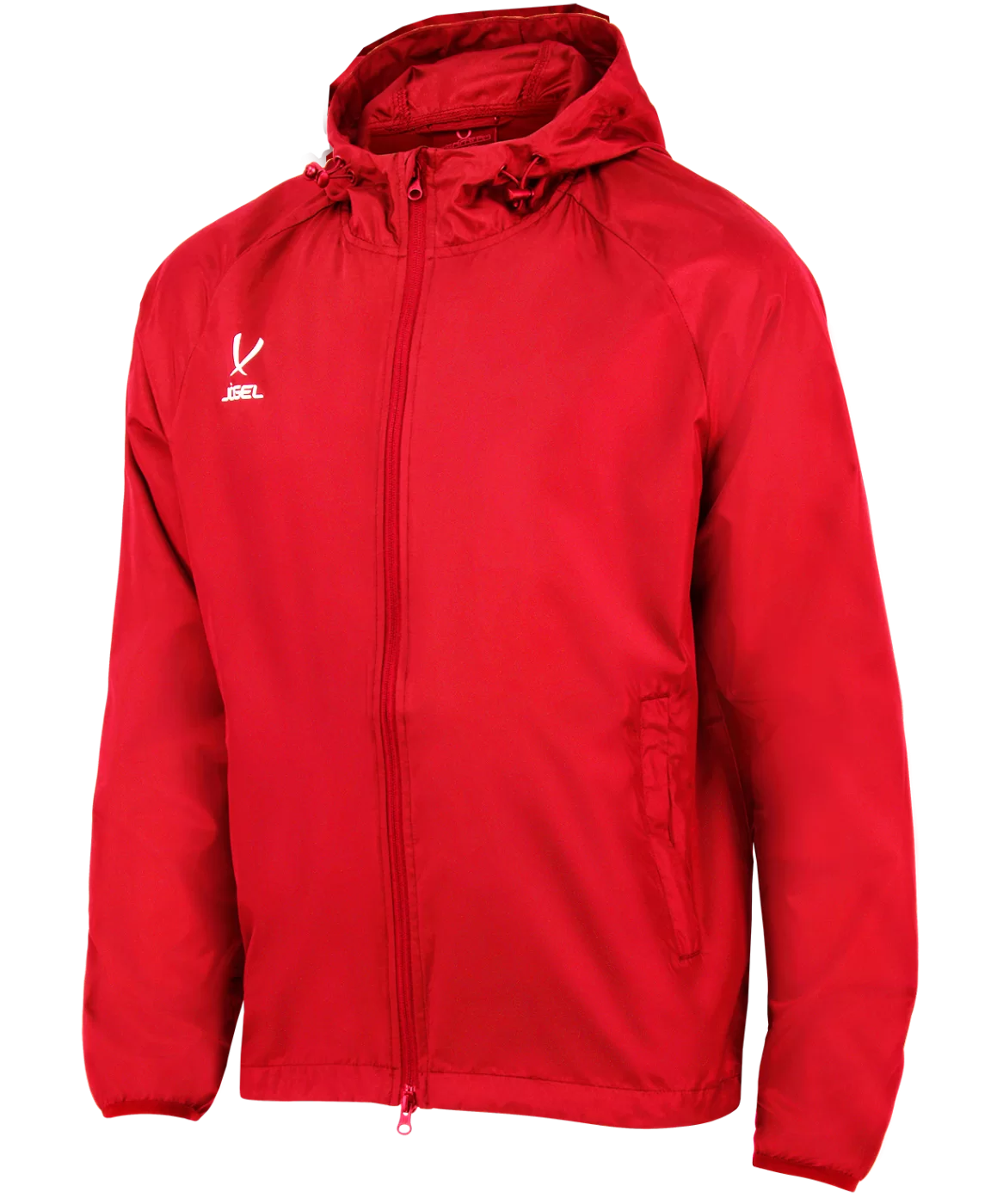 Фото Куртка ветрозащитная CAMP Rain Jacket, красный, детский Jögel со склада магазина СпортЕВ
