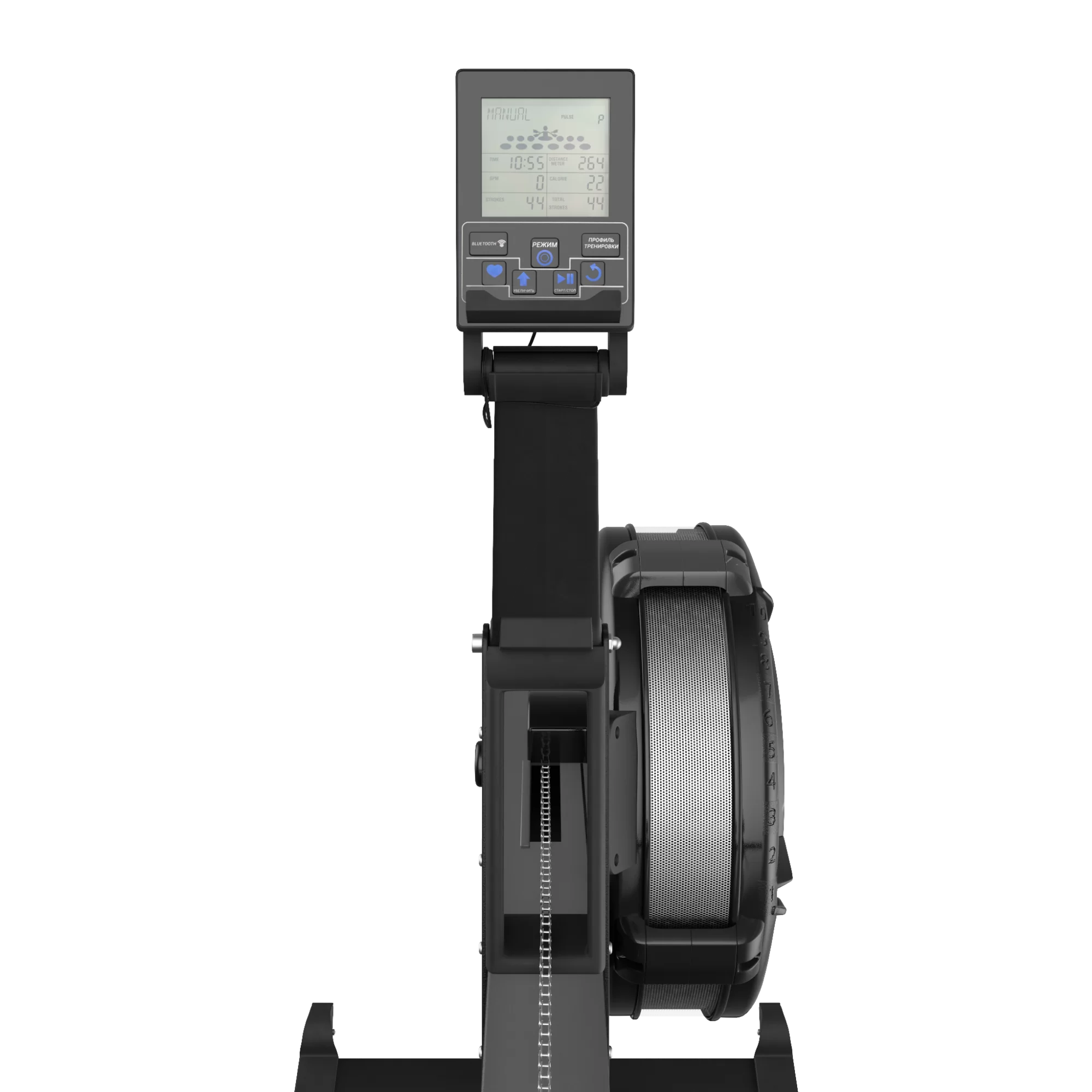 Фото Гребной тренажер UNIX Fit Air Rower-X Black со склада магазина Спортев