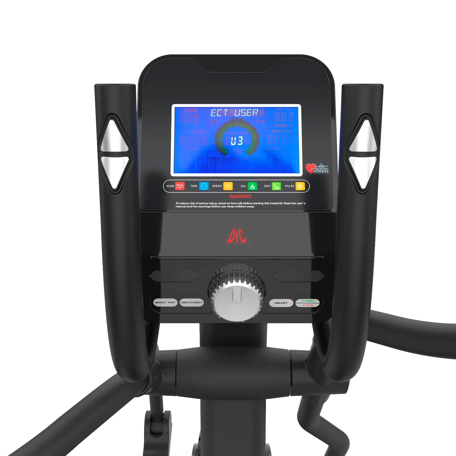 Фото Эллиптический тренажер DFC E97614 магн.эл.привод со склада магазина Спортев