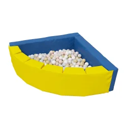 Сухой бассейн Romana «Фасолька» (сине-желтый), 300 шариков (Pastel mix) ДМФ-МК-09.48.00 (сине-желтый)