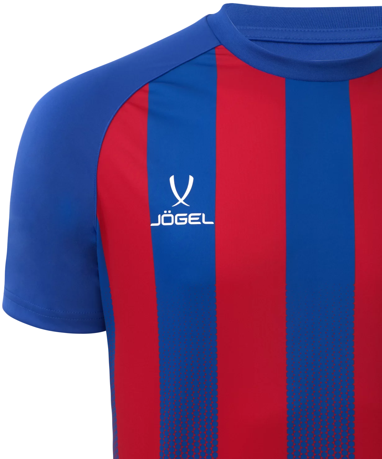 Фото Футболка игровая Camp Striped Jersey, красный/синий Jögel со склада магазина Спортев
