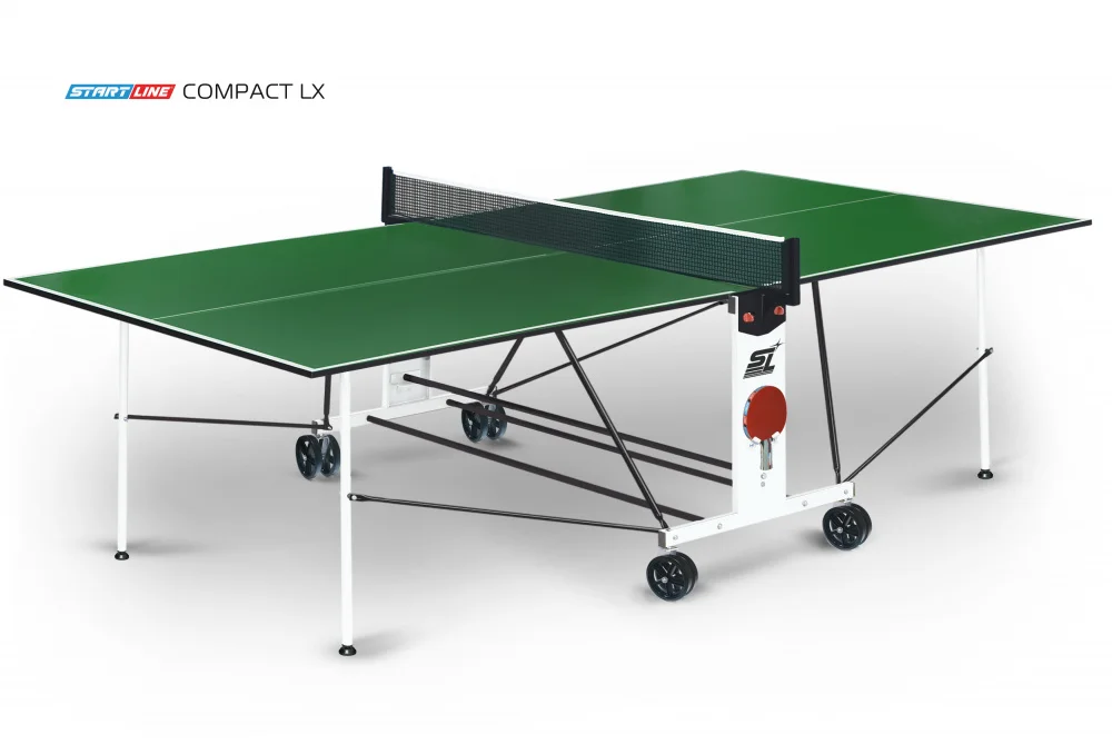 Стол теннисный Compact LX Зелёный Фото Стол теннисный Compact LX Зелёный со склада магазина Спортев