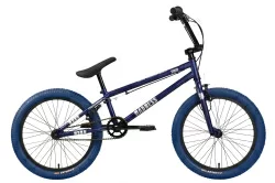 Велосипед Stark Madness BMX 1 (2024) темно-синий матовый/серебристый/темно-синий