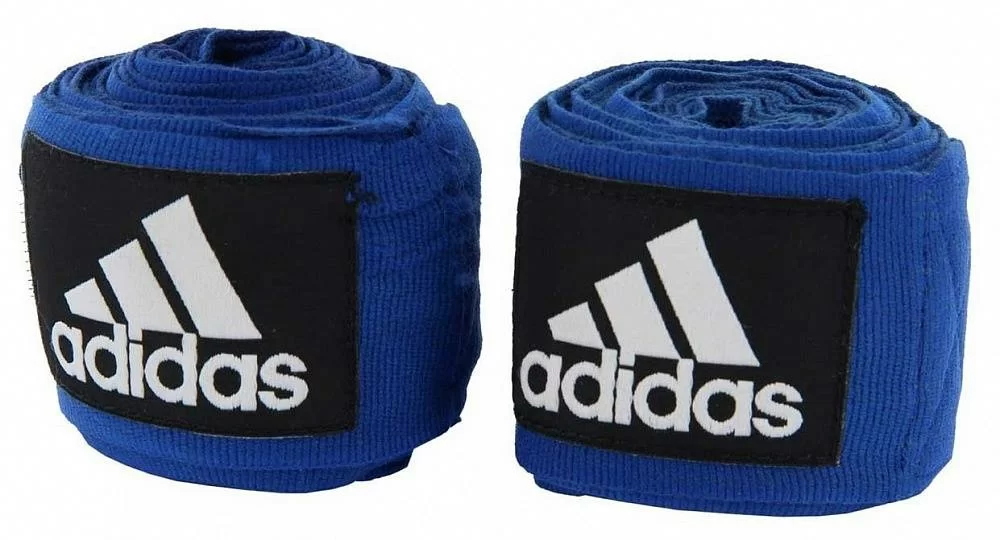 Фото Бинты боксерские 2.55 м Adidas New Rules Boxing Crepe Bandage синие adiBP031 со склада магазина СпортЕВ