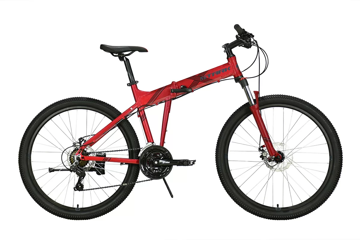 Фото Велосипед Stark Cobra 26.2 D (2021) красный/серый со склада магазина СпортЕВ