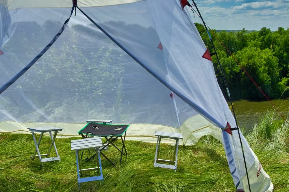 Фото Тент шатер туристический ATEMI АТ-1G со склада магазина СпортЕВ