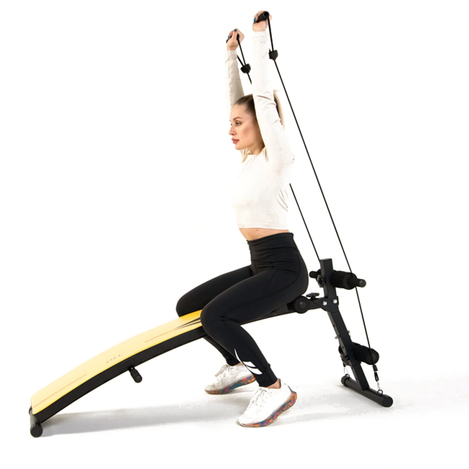 Фото Скамья для пресса DFC гантели, эспандеры D102RY со склада магазина Спортев