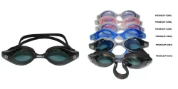 Очки для плавания Whale Y05204(CF-5204) для взрослых прозрачный/бирюзовый