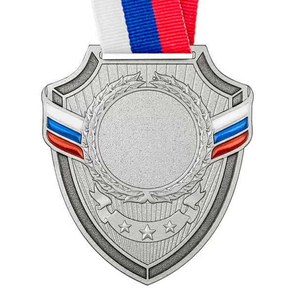 Фото Медаль MZP 558-65/SM (56х65мм, D-25мм, s-2мм) с лентой со склада магазина Спортев