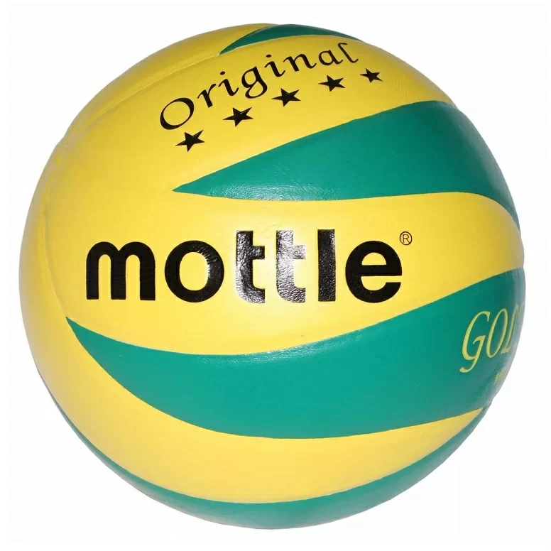 Фото Мяч волейбольный Mottle VB8005 №5 зеленый/желтый со склада магазина СпортЕВ