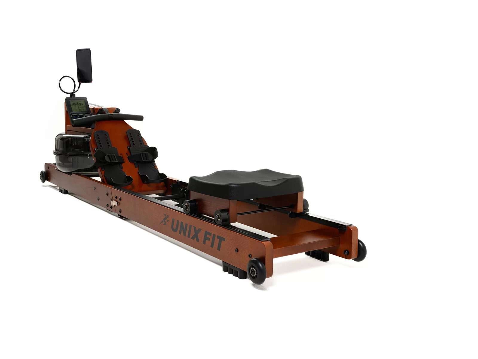 Фото Гребной тренажер UNIX Fit Wood Rower Dark со склада магазина Спортев