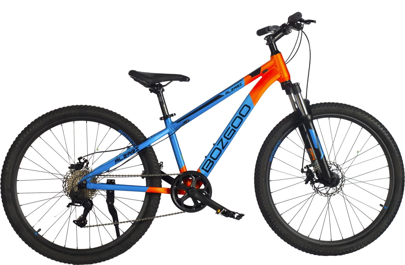 Фото Велосипед BOZGOO Alzari 26" св.синий/оранжевый 24358 со склада магазина Спортев