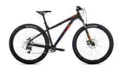 Велосипед Forward Next 29 X 2.0 (8ск) (2021) черный матовый/ярко-оранжевый