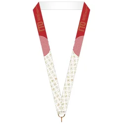 Лента для медали ГТО вид 5 красная (1-сторонняя, 25 мм)