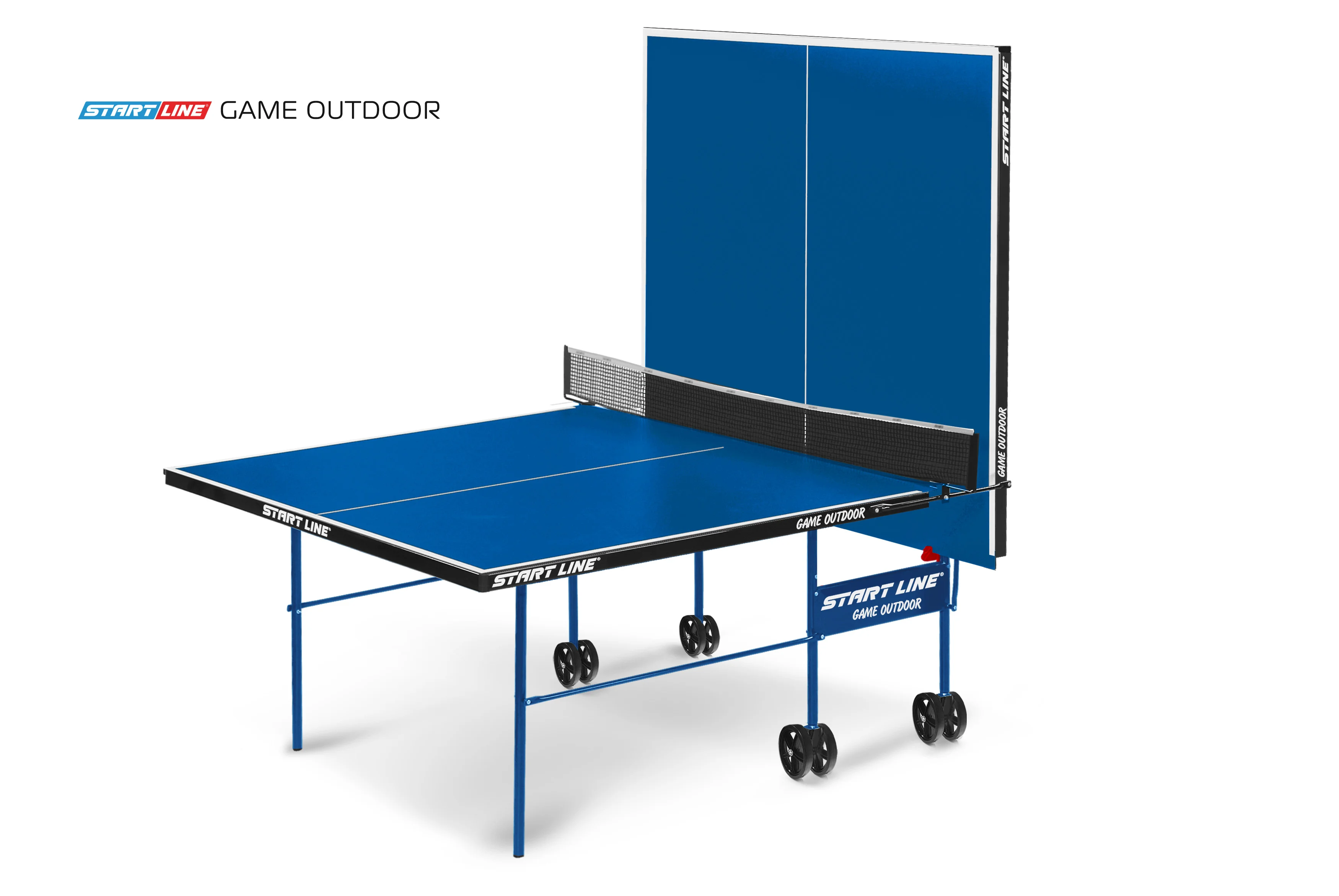 Фото Стол теннисный Game Всепогодный с сеткой Синий со склада магазина Спортев