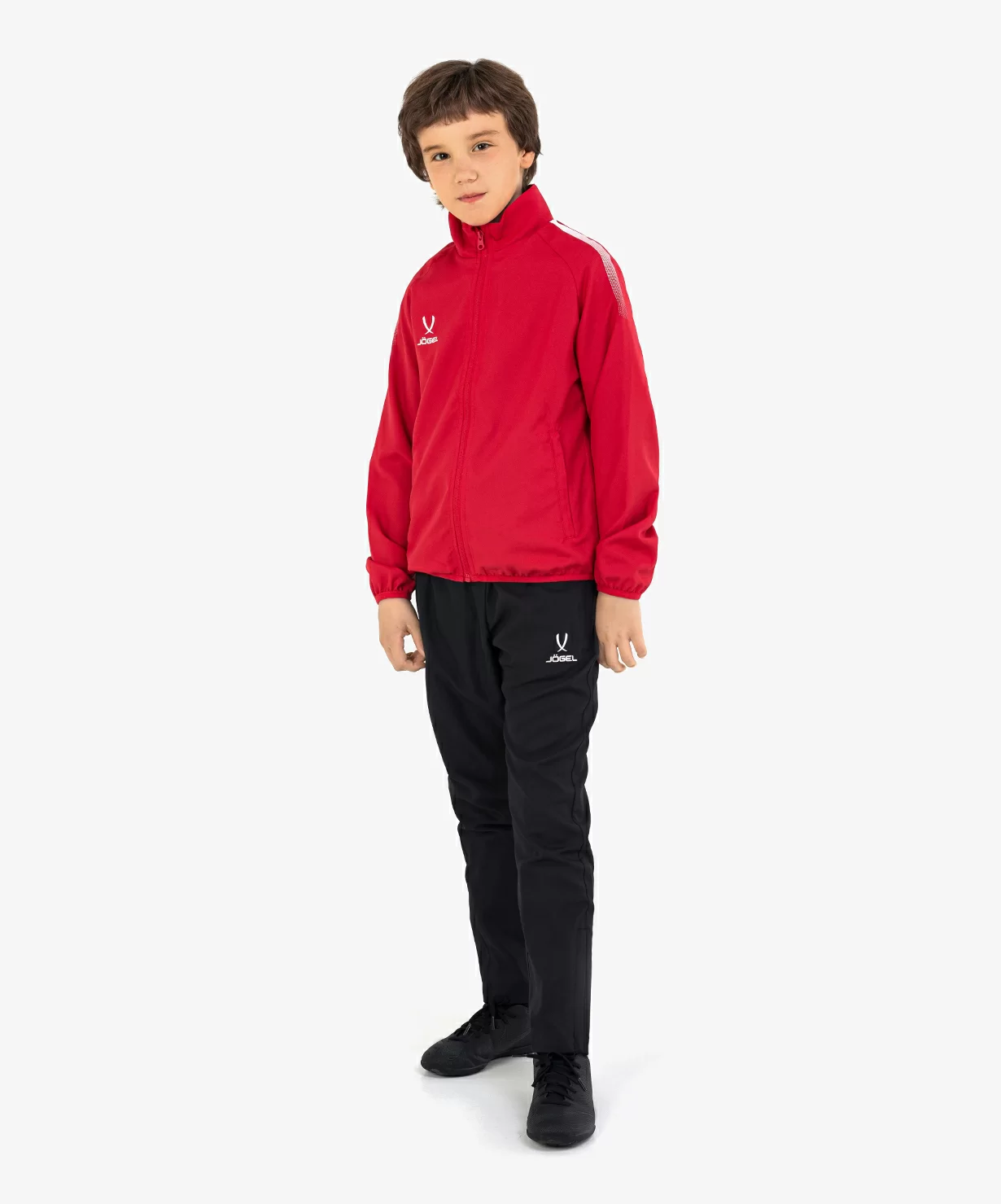 Фото Костюм спортивный CAMP Lined Suit, красный/черный, детский Jögel со склада магазина СпортЕВ