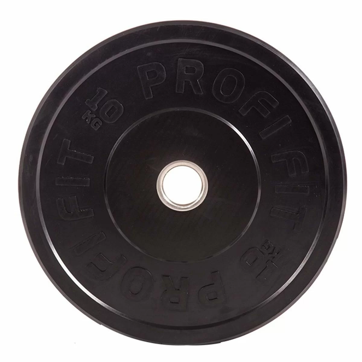 Фото Диск для штанги каучуковый, черный D51 мм PROFI-FIT 10 кг со склада магазина Спортев