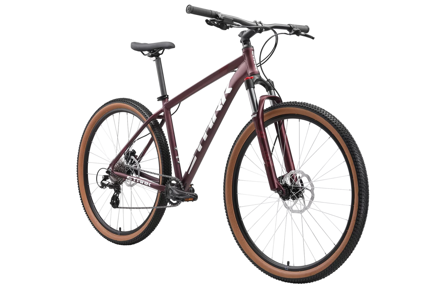 Фото Велосипед Stark Hunter 29 3 HD (2024) темно-красный/белый HQ-001411 со склада магазина СпортЕВ