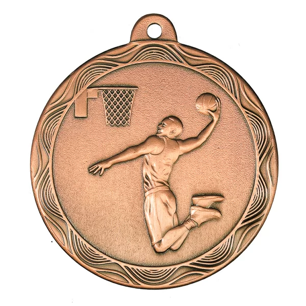 Фото Медаль MZ 63-50/В баскетбол (D-50 мм, s-2,5 мм) со склада магазина Спортев