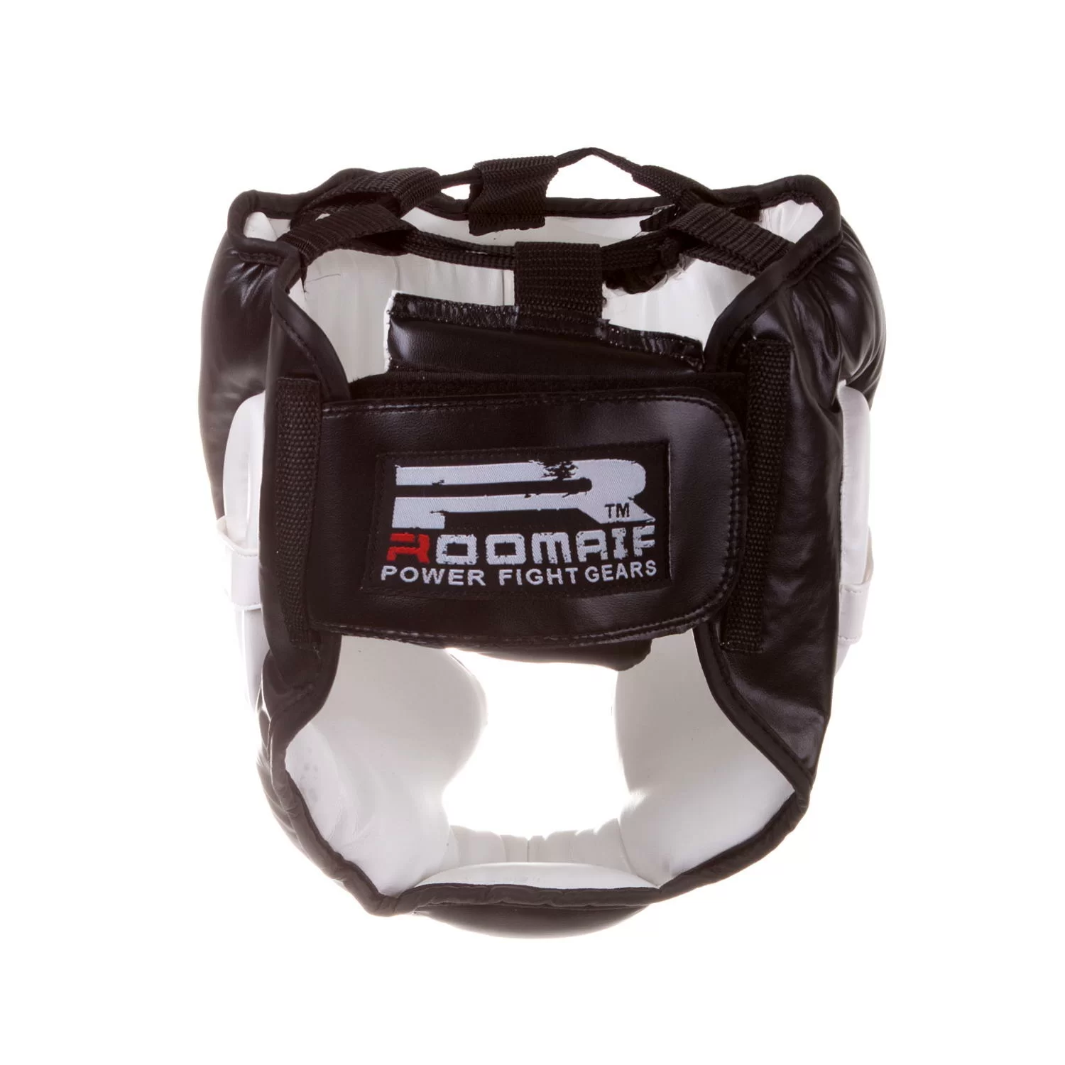 Фото Шлем боксерский Roomaif RHG-150 3G PU/PL защитный черно-белый со склада магазина СпортЕВ