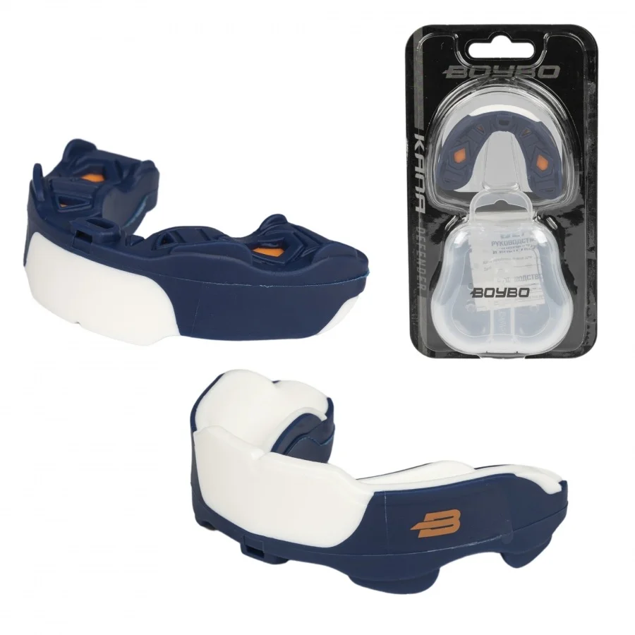 Фото Капа одночелюстная BoyBo Defender BD150 Premium синий 5986 со склада магазина Спортев