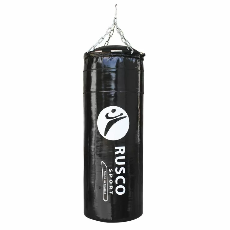 Фото Мешок боксерский RuscoSport 55 кг (+/- 5 кг), 180 см, d-35 см черный со склада магазина СпортЕВ