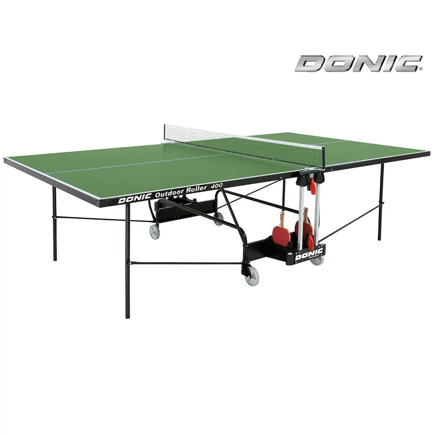 Фото Теннисный стол DONIC OUTDOOR ROLLER 400 GREEN 230294-G со склада магазина Спортев