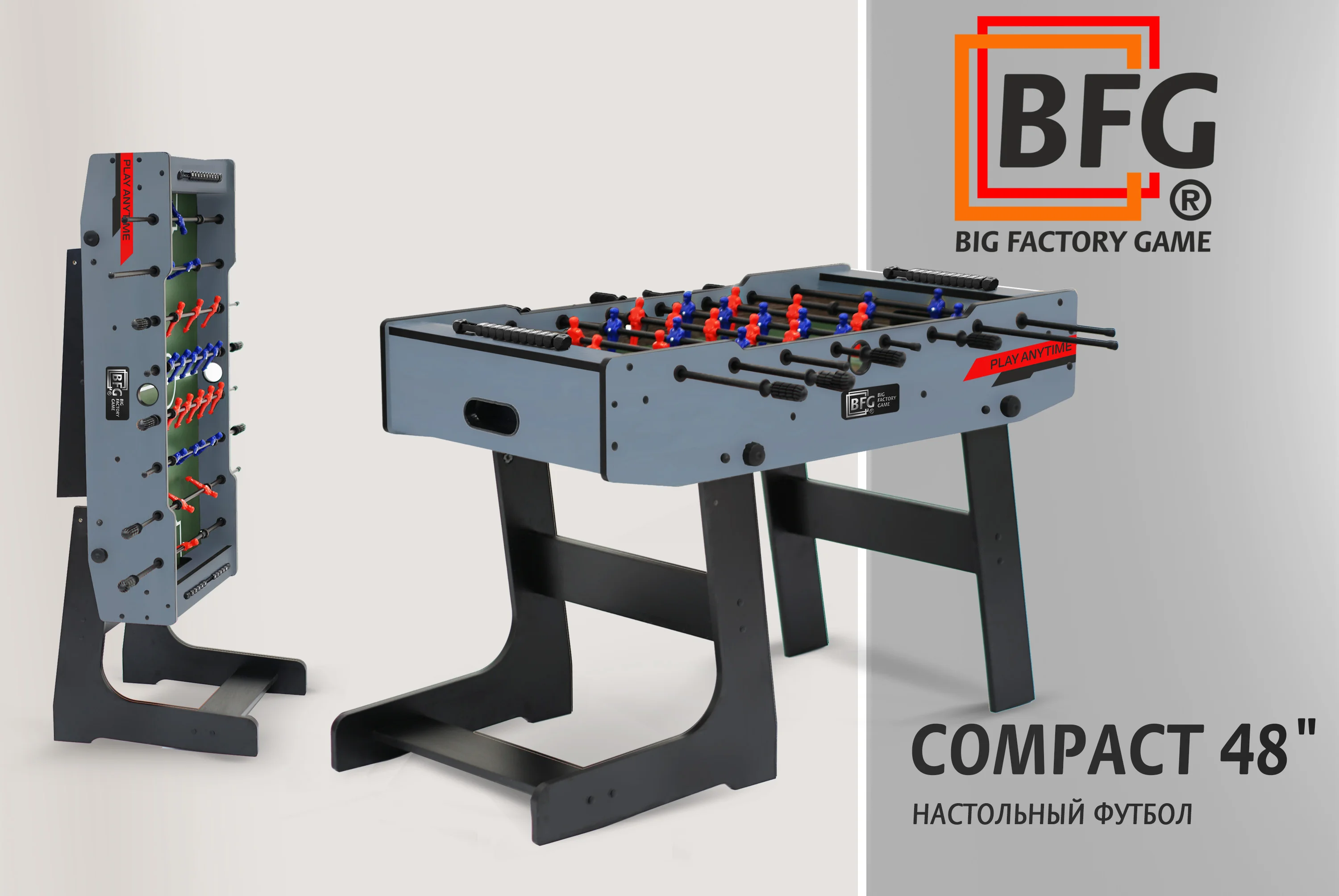 Фото Настольный футбол / Кикер BFG Compact 48 (Индиго) со склада магазина Спортев