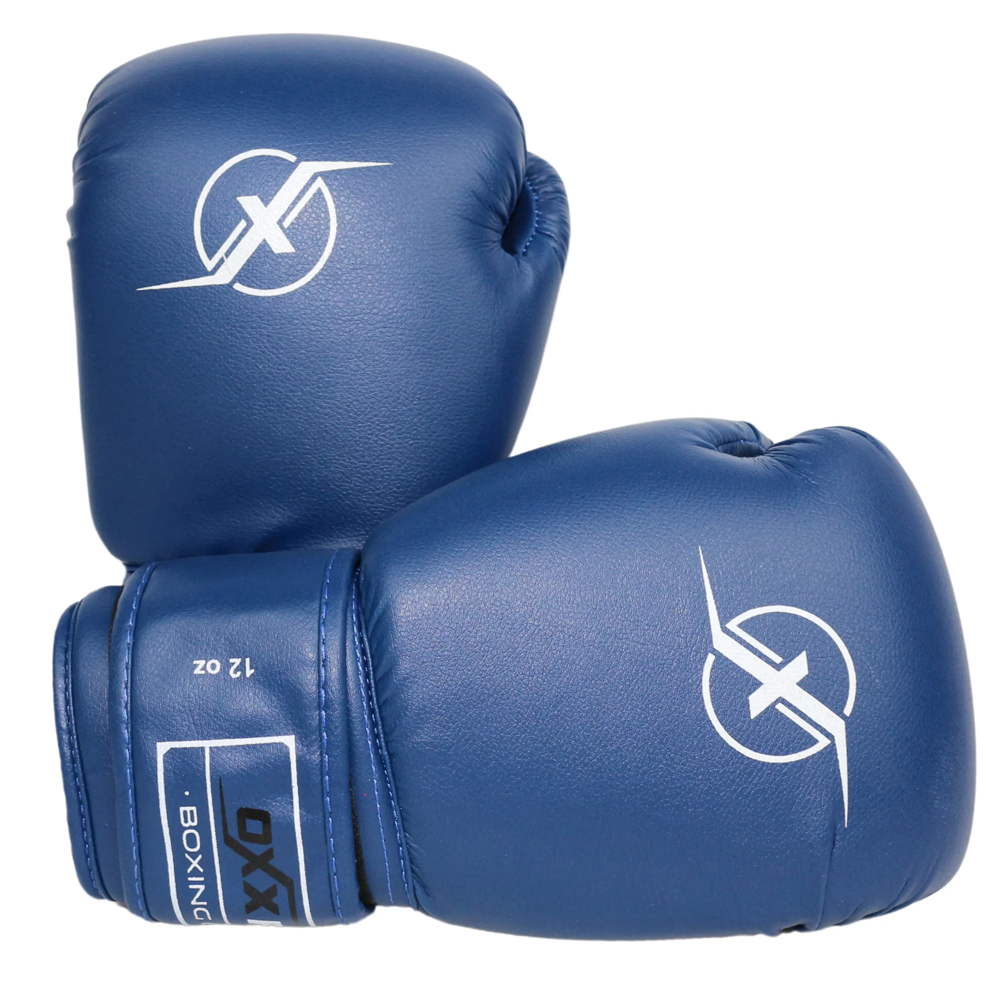 Фото Перчатки боксерские OxxFire Start синие 4493 со склада магазина Спортев