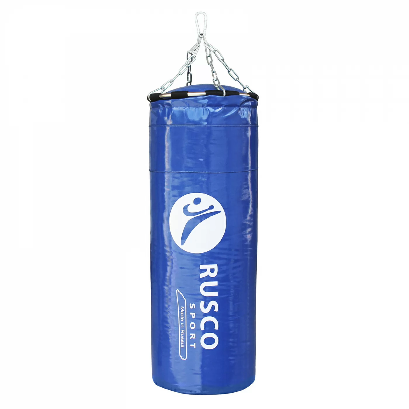 Фото Мешок боксерский RuscoSport 35 кг (+/- 5 кг), 120 см, d-35 см синий 4761 со склада магазина СпортЕВ