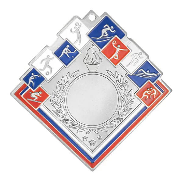 Фото Медаль MZ 136-80/S (60х60мм, D-25 мм, s-2,5мм) со склада магазина Спортев