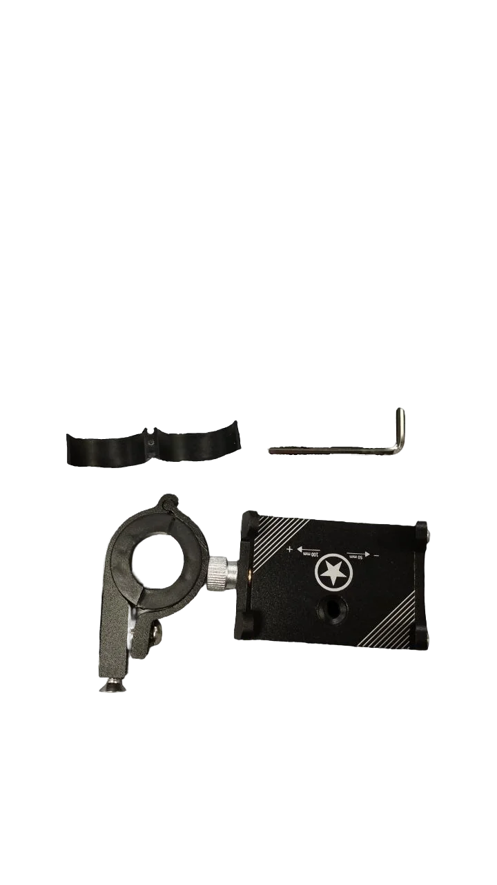 Фото Держатель для телефона металлический (черный) со склада магазина Спортев