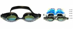 Очки для плавания Whale Y03102(CF-3102) для взрослых серый/черный