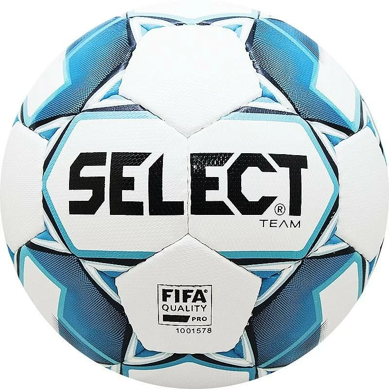 Фото Мяч футбольный Select Team FIFA №5 32П бел-син 815411-020 со склада магазина СпортЕВ