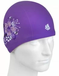 Шапочка для плавания Mad Wave Training Flower  violet M0553 02 0 09W