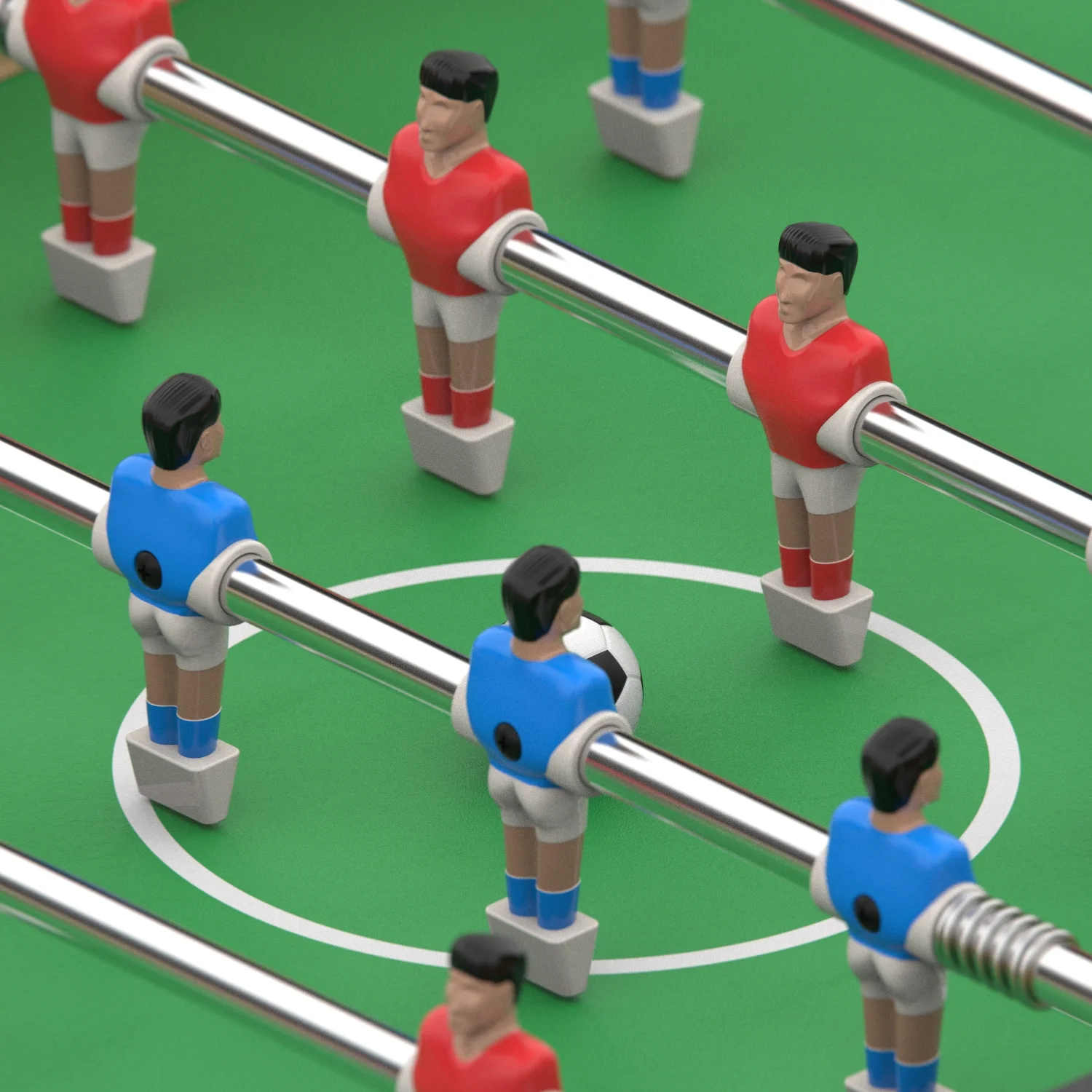 Фото Игровой стол - футбол DFC SILVERWOOD SB-ST-07 со склада магазина Спортев