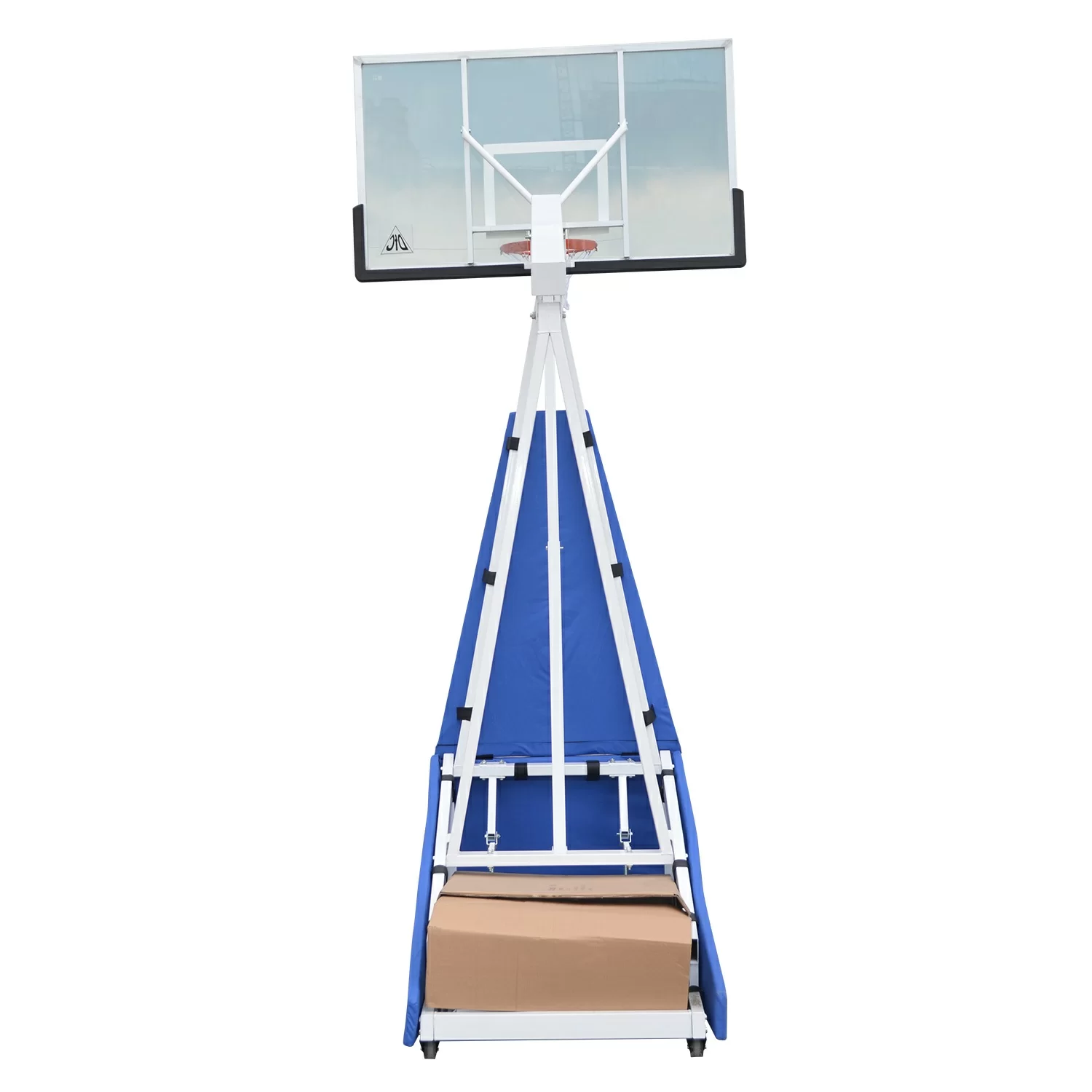 Фото Баскетбольная мобильная стойка DFC STAND72G PRO 180x105см стекло 12мм (шесть коробов) со склада магазина СпортЕВ