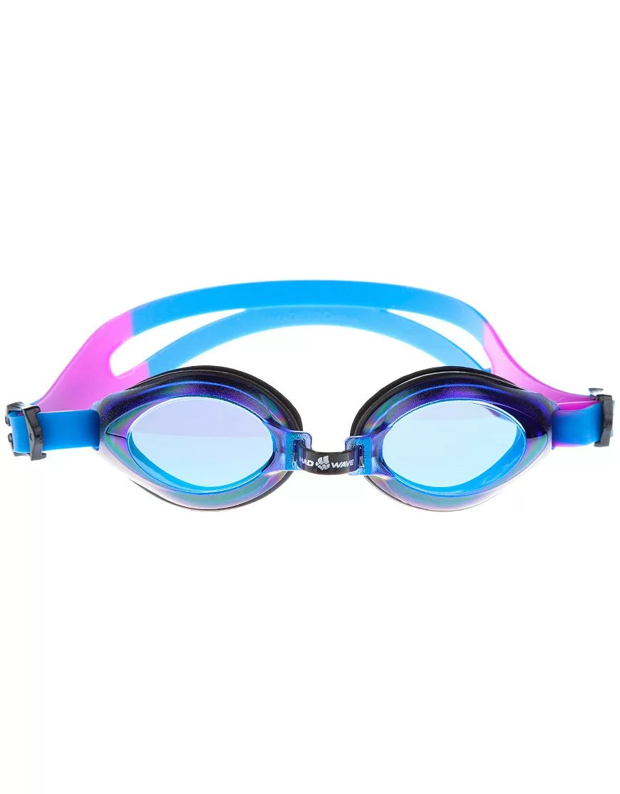 Фото Очки для плавания Mad Wave Aqua Rainbow Junior blue M0415 05 0 04W со склада магазина СпортЕВ