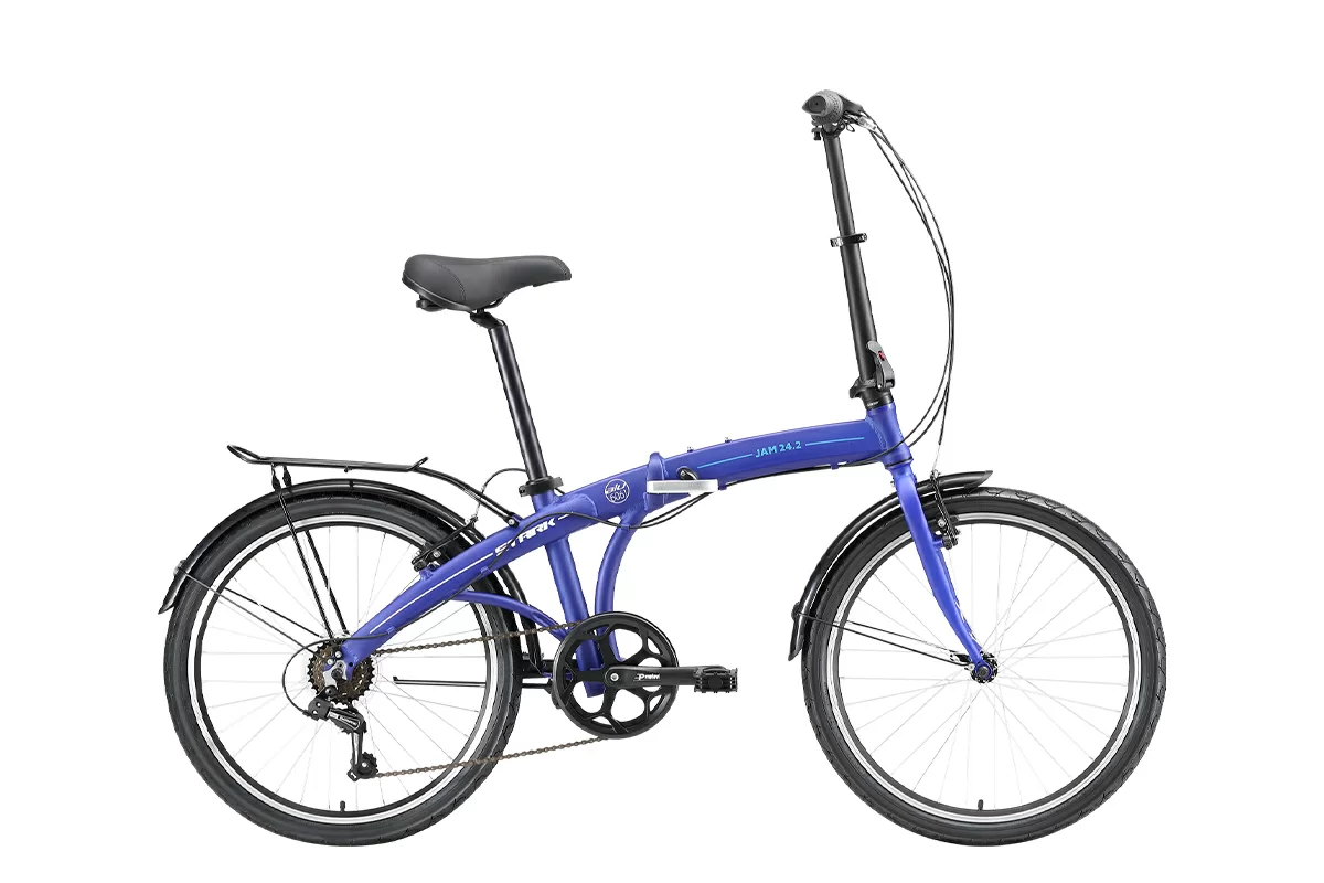 Фото Велосипед Stark Jam 24.2 V (2023) синий/белый/синий со склада магазина СпортЕВ