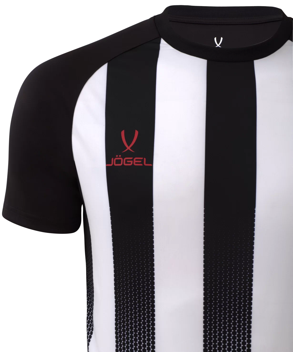 Фото Футболка игровая Camp Striped Jersey, белый/черный, детский Jögel со склада магазина Спортев