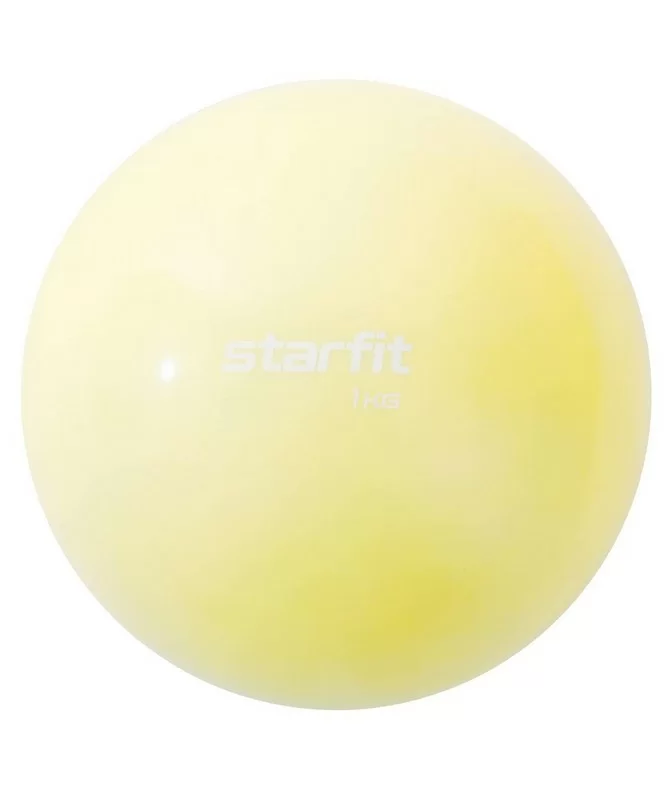 Фото Медбол 1 кг StarFit Core GB-703 желтый пастель 18928 со склада магазина СпортЕВ