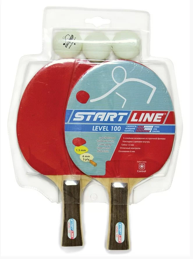 Фото Набор для настольного тенниса Start Line Level 100 61-200 со склада магазина СпортЕВ