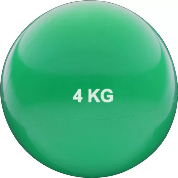 Фото Медбол 4 кг HKTB9011-4 d-17см ПВХ/песок зеленый со склада магазина СпортЕВ