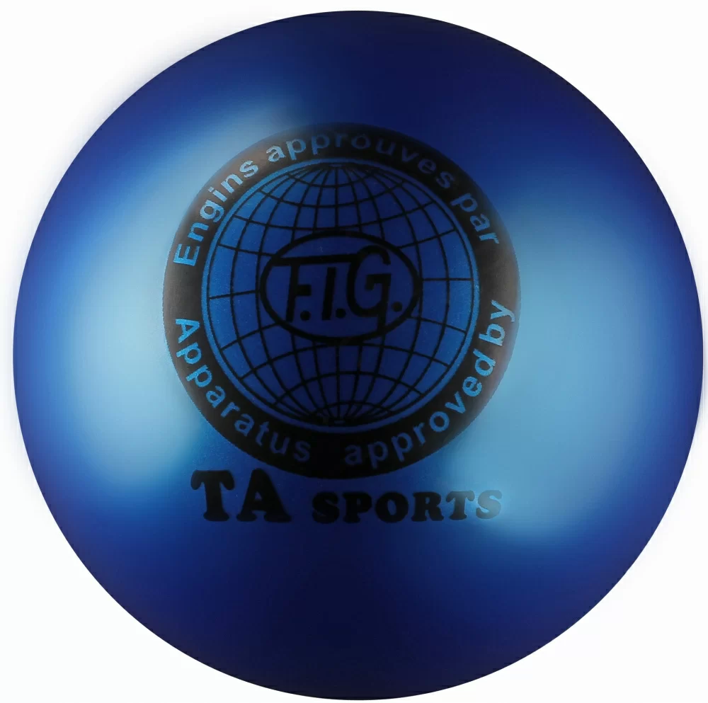 Фото Мяч для художественной гимнастики 15 см 300 г металлик синий I-1 со склада магазина СпортЕВ