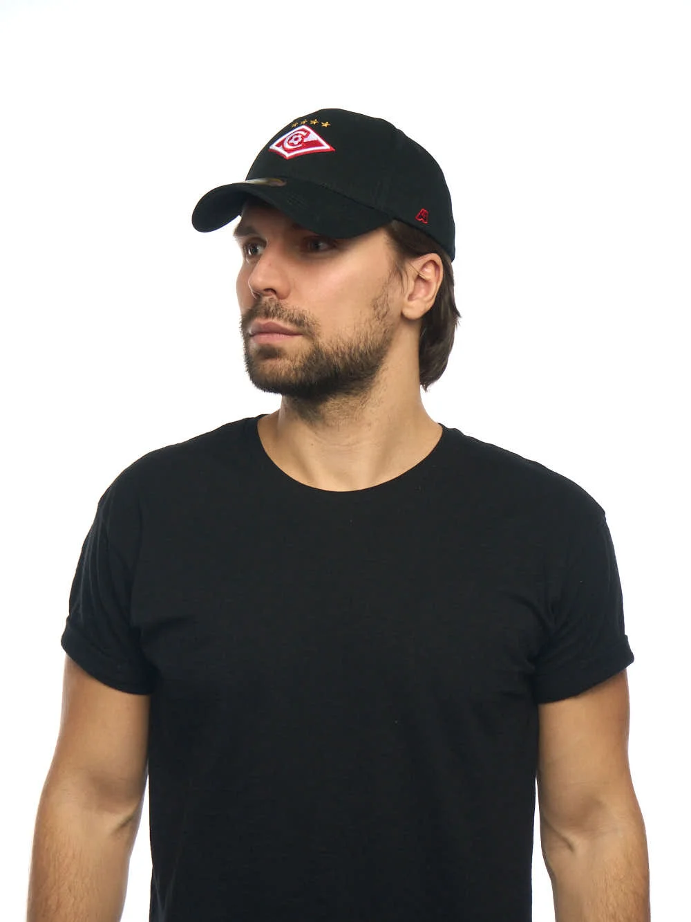 Фото Бейсболка ФК Спартак черная р.59-62 120362 со склада магазина Спортев