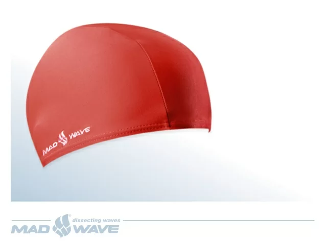 Фото Шапочка для плавания Mad Wave Lycra Junior red M0520 01 0 05W со склада магазина СпортЕВ